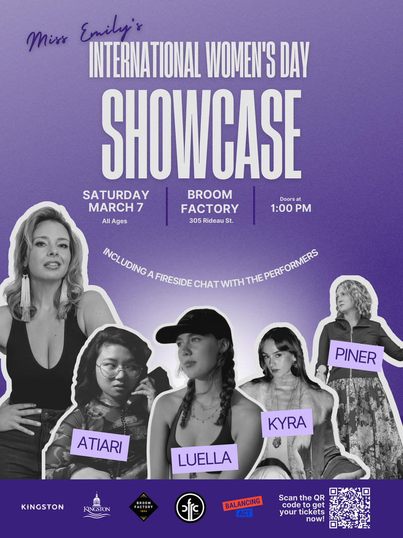 International Women's Day Showcase: Miss Emily, Luella, Claya Way Brackenbury, Kyra, ATIARI @ Broom Factory - Mar 07, 2026