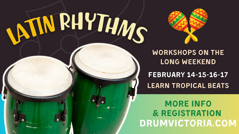 Latin Rhythms Weekend of Workshops @ UVic School of Music - Feb 13, 2026