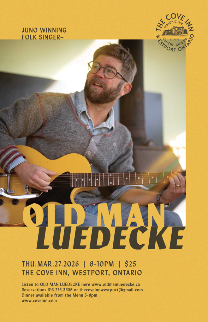Old Man Luedecke @ The Cove Inn Mar 27 2026 - May 6th @ The Cove Inn