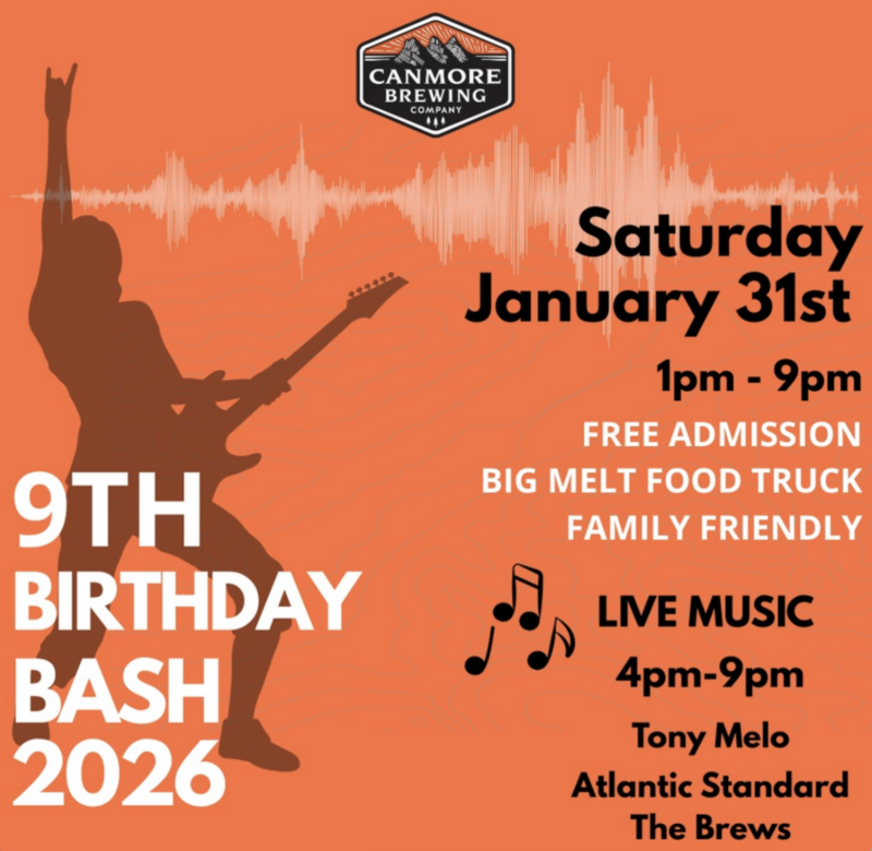🎂 9th Birthday Bash!!! - May 1st @ Canmore Brewing Company