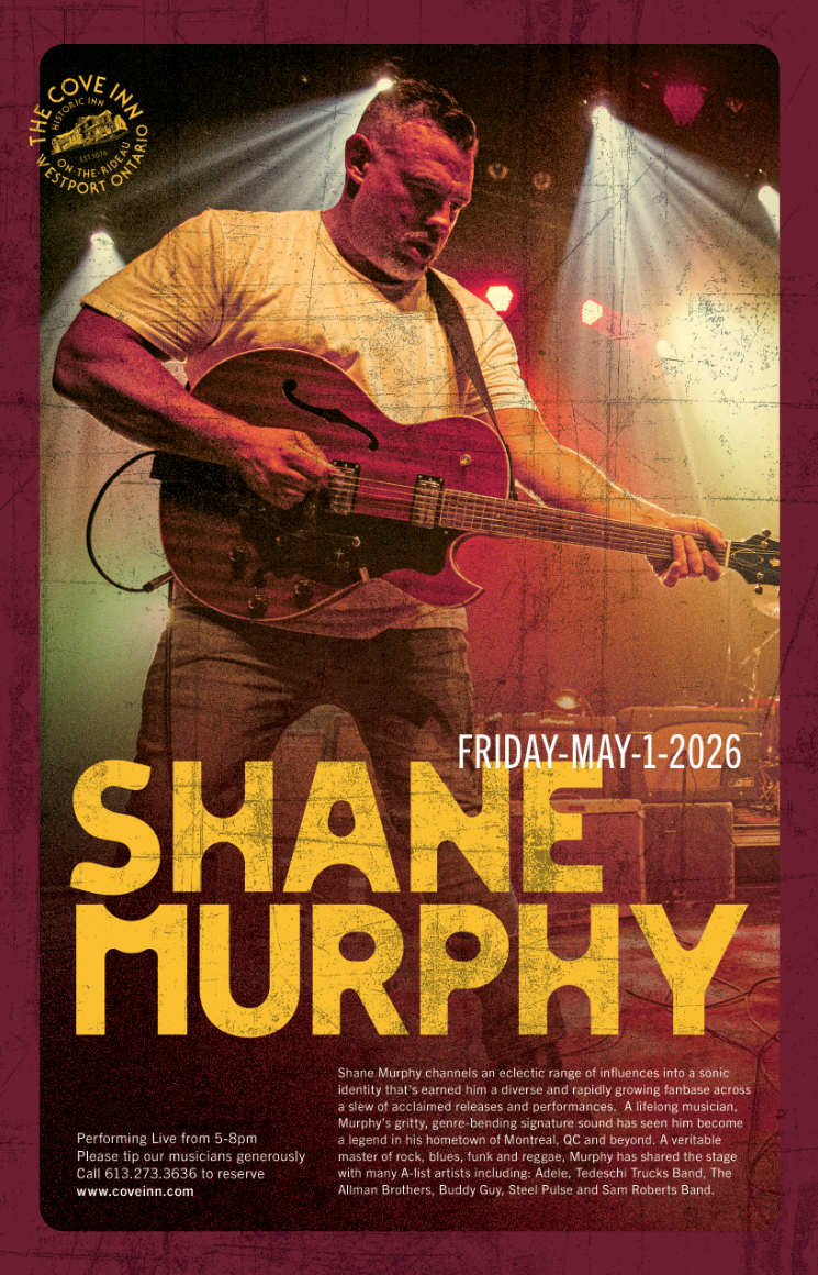 Shane Murphy @ The Cove Inn May 1 2026 - May 6th @ The Cove Inn