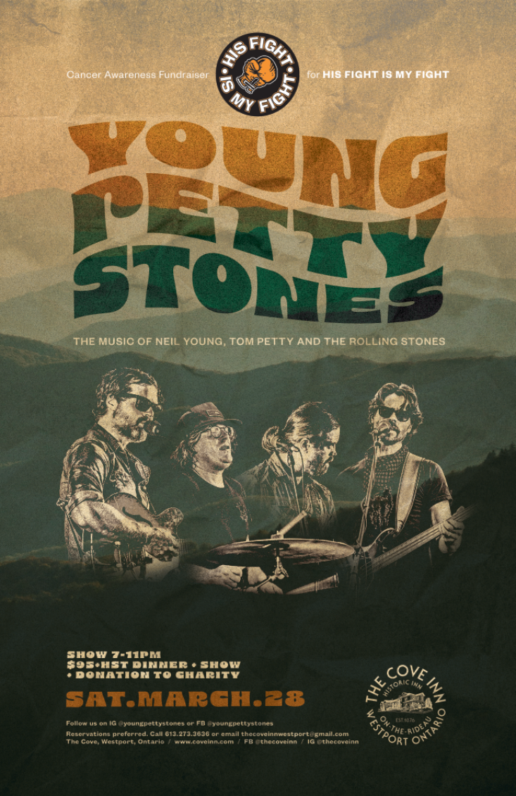 His Fight is My Fight Fundraiser: Young Petty Stones @ The Cove Inn Mar 28 2026 - May 6th @ The Cove Inn