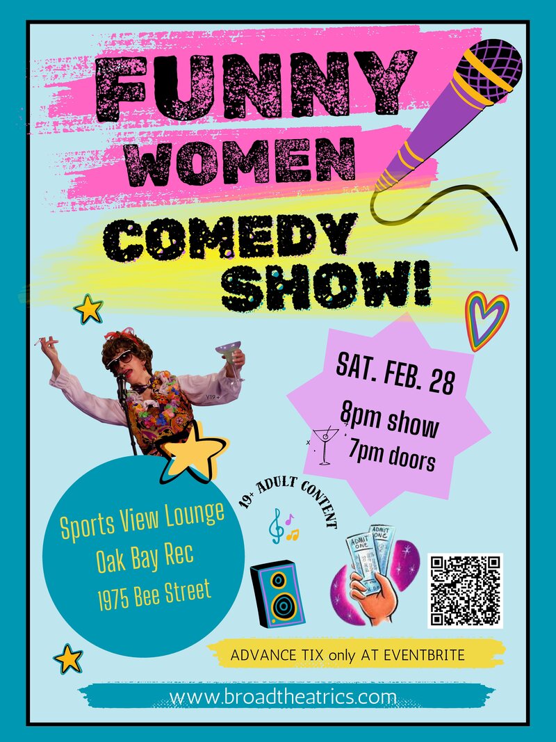 Funny Women!: Kirsten Van Ritzen, Arleen Pare, Kathy Stacey, Kate Nonesuch, Susan Smitten , Shirley Routliffe , Nancy Mergen , Heather Pardon, Lesley Carlbert @ Sports View Lounge Feb 28 2026 - May 12th @ Sports View Lounge