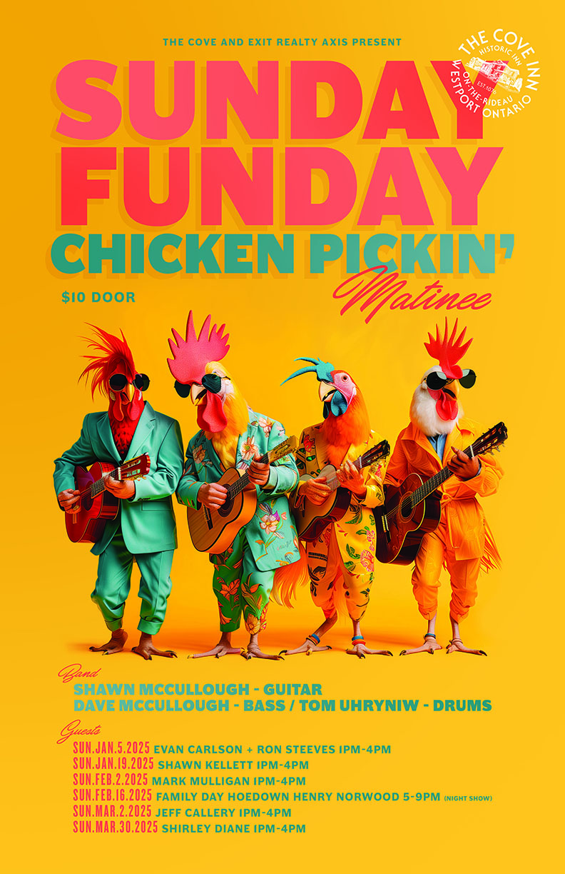 Sunday Family Funday Hoedown: Henry Norwood, Shawn McCullough Band @ The Cove Inn Feb 15 2026 - May 9th @ The Cove Inn