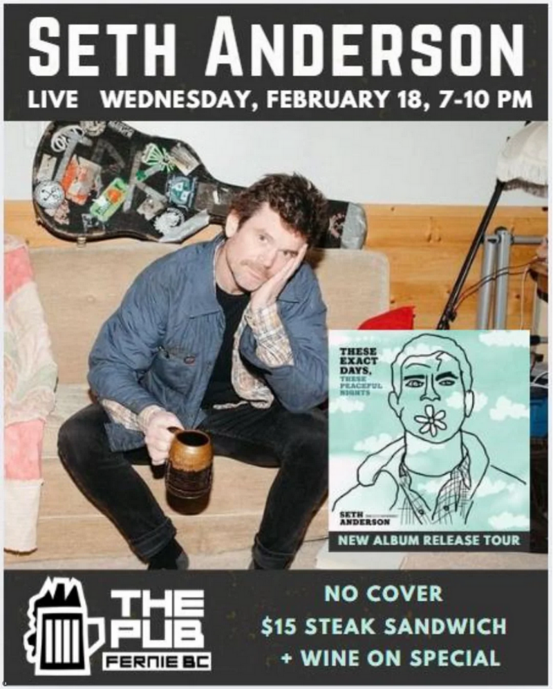 Seth Anderson: Album Release Tour @ The Pub - Feb 18, 2026