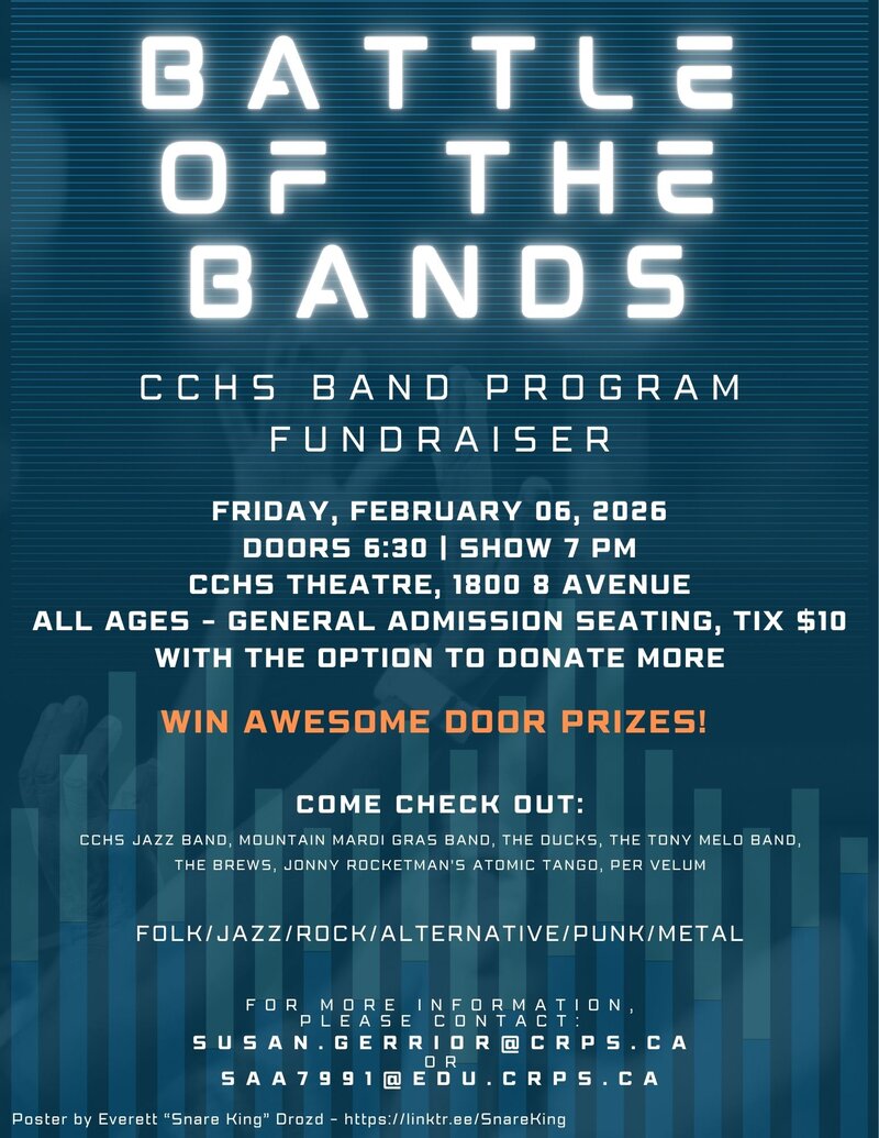 Battle of the Bands @ Canmore Collegiate High School Theatre - Feb 06, 2026