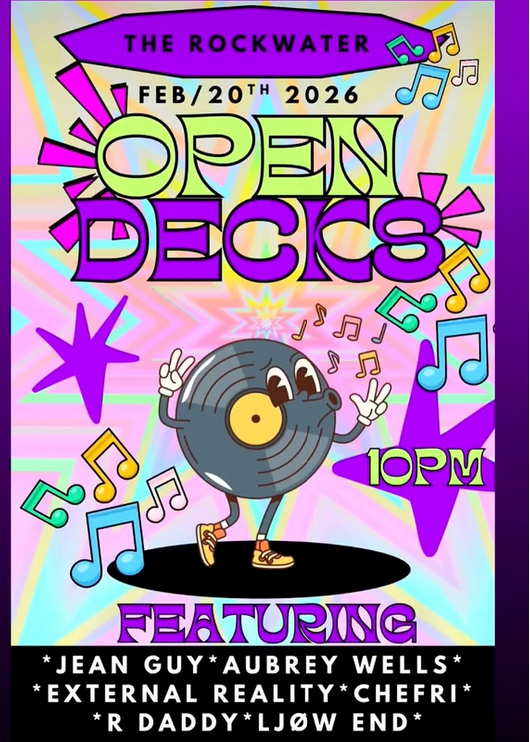 Open Decks: February @ Rockwater Grill & Bar - Feb 20, 2026