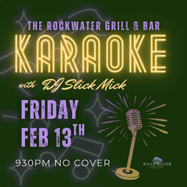 Karaoke at the Rockwater! - May 6th @ Rockwater Grill & Bar