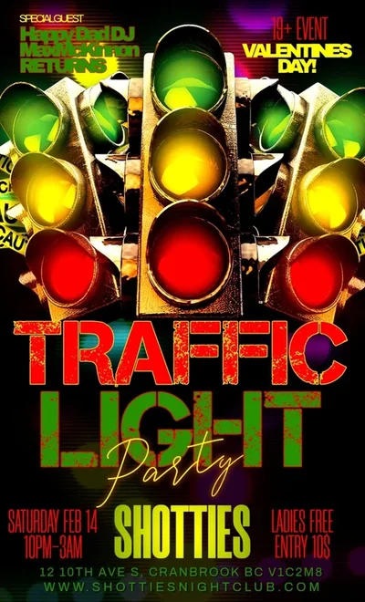🚦 TRAFFIC LIGHT PARTY – VALENTINE’S DAY EDITION 🚦 @ Shotties Nightclub - Feb 14, 2026