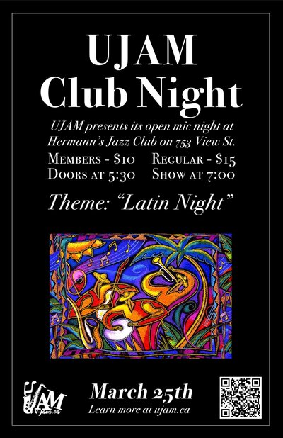 UJAM Club Night | Latin Night - May 8th @ Hermann's Jazz Club