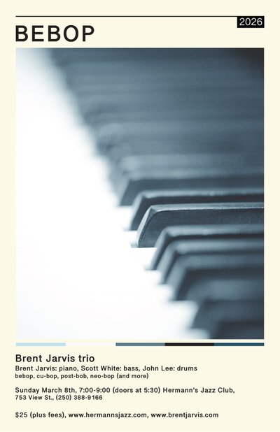 Brent Jarvis trio | Bebop - May 7th @ Hermann's Jazz Club