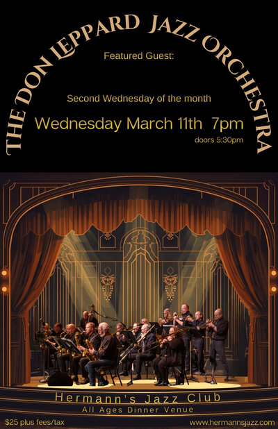 The Don Leppard Jazz Orchestra - May 7th @ Hermann's Jazz Club