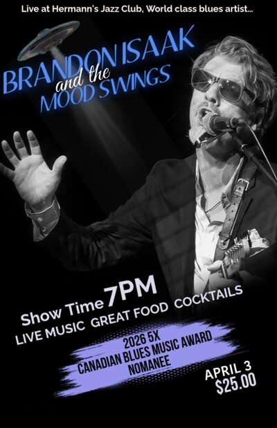 Brandon Isaak and the Mood Swings - May 7th @ Hermann's Jazz Club