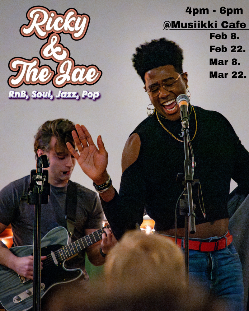Smooth Sundaes: Ricky & The Jae @ Musiikki Caf&eacute; & Whiskey Bar Feb 8 2026 - May 7th @ Musiikki Caf&eacute; & Whiskey Bar
