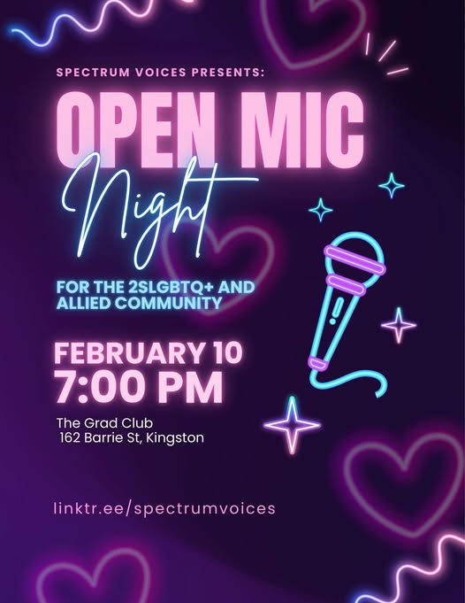 Spectrum Voices: Open Mic - Jun 3rd @ The Grad Club