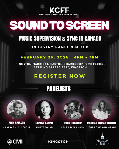 Sound to Screen: Music Supervision & Sync in Canada - May 1st @ Kingston Marriott