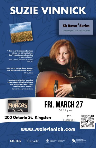 Sit Down Series: Suzie Vinnick @ Monte's - Mar 27, 2026