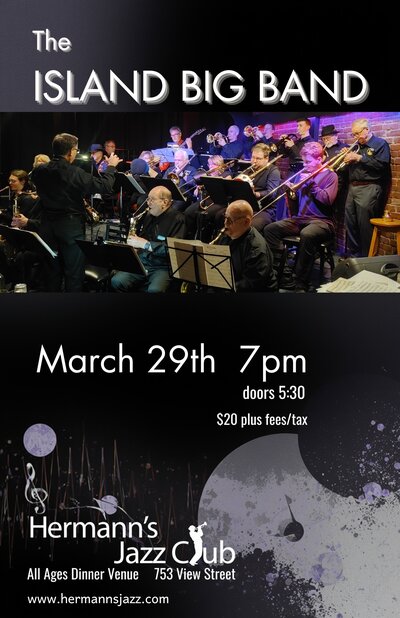 The Island Big Band - May 8th @ Hermann's Jazz Club