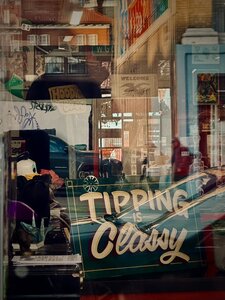 Tipping is Classy by 
Clare Palmer