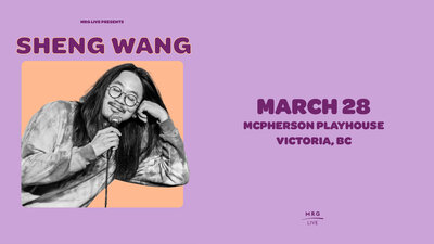 Sheng Wang - Victoria - May 6th @ McPherson Playhouse