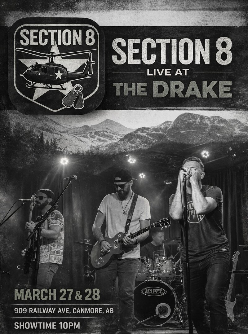 Section 8 at The Drake! - May 16th @ The Drake Pub