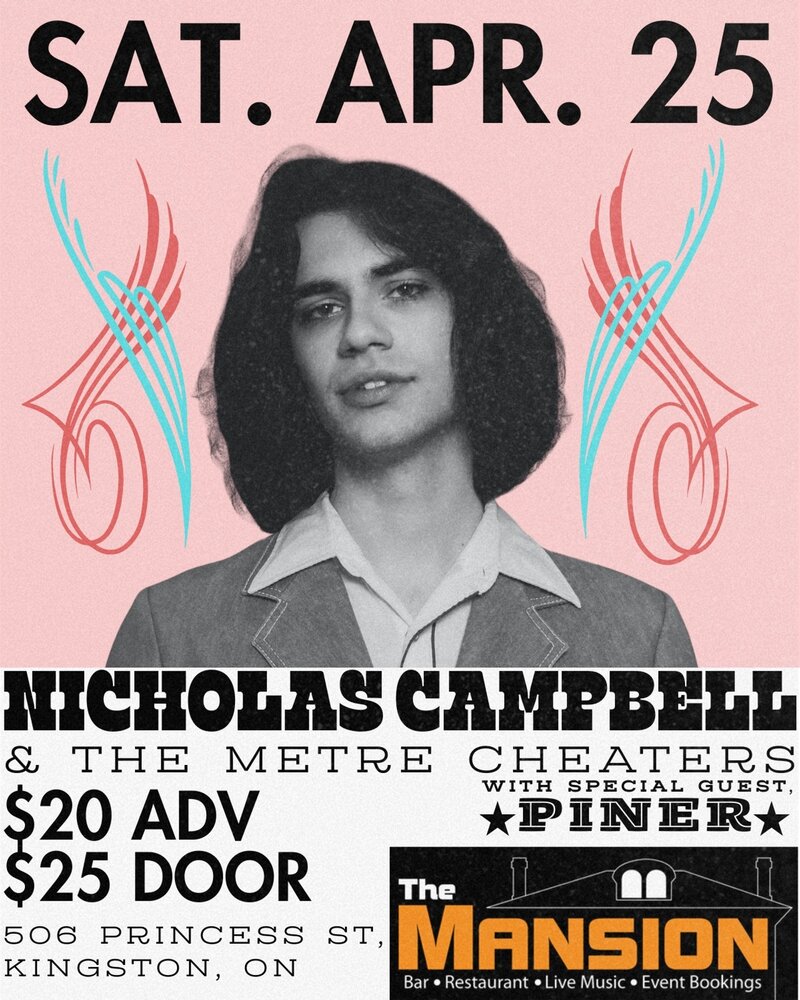 Nicholas Campbell & The Metre Cheaters, Piner @ The Buckle Apr 25 2026 - May 29th @ The Buckle