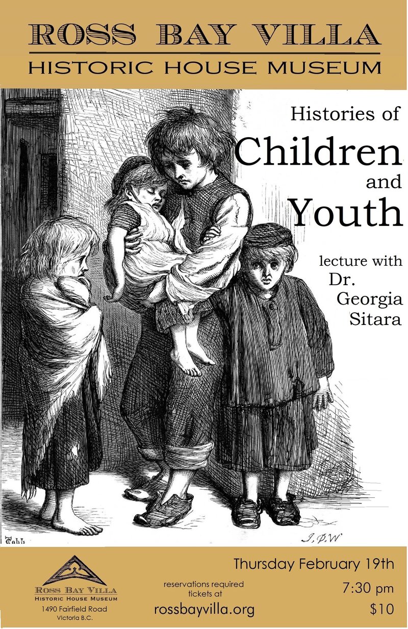Histories of Children and Youth: lecture with Dr. Georgia Sitara - Jun 3rd @ Ross Bay Villa Historic House Museum