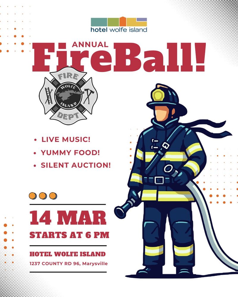 Annual FireBall Fundraiser - May 6th @ Hotel Wolfe Island