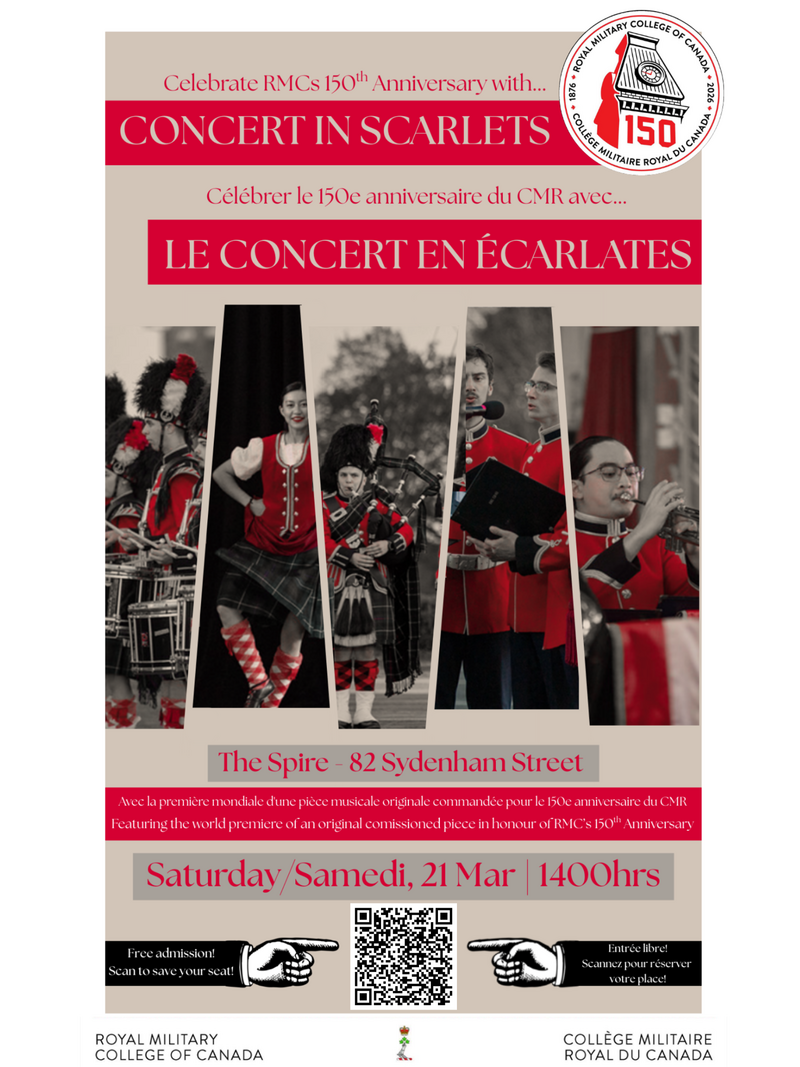 Concert in Scarlets - Concert en &Eacute;carlate: RMC Band @ The Spire Mar 21 2026 - Apr 30th @ The Spire