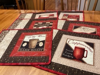 Coffee Time Placemats (6) by 
Della Cronkrite