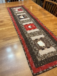 Coffee Time Table Runner by 
Della Cronkrite