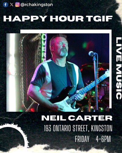 Happy Hour TGIF: Neil Carter @ The Club at the R.C.H.A. Mar 20 2026 - May 4th @ The Club at the R.C.H.A.