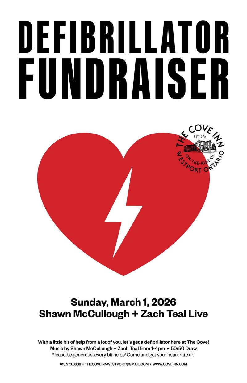 Sunday Brunch and Defibrillator Fundraiser Matinee: Shawn McCullough, Zach Teal @ The Cove Inn Mar 1 2026 - May 6th @ The Cove Inn