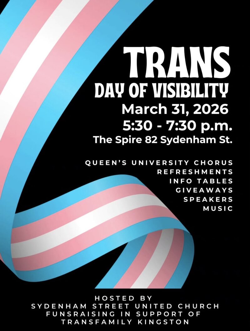 Transgender Day of Visibility: Queen's University Chorus @ The Spire Mar 31 2026 - Apr 30th @ The Spire