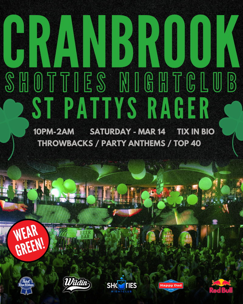 St. Patty's Rager @ Shotties Nightclub - Mar 14, 2026