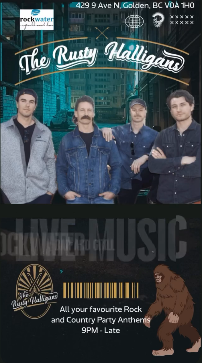 The Rusty Halligans return to Rockwater! - May 6th @ Rockwater Grill & Bar