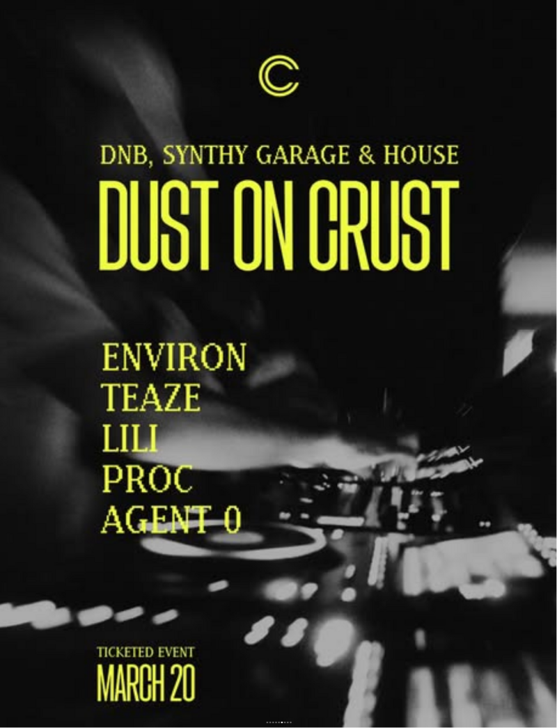 Dust On Crust - May 13th @ The Central - Nightclub & Bar