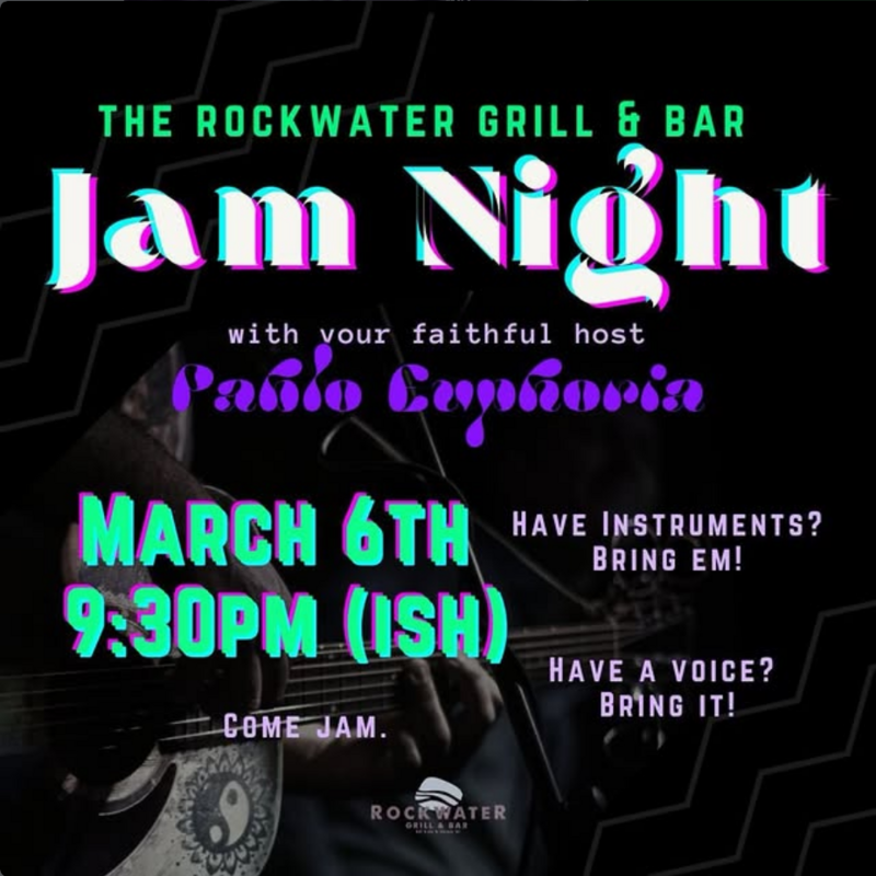 Jam Night - May 6th @ Rockwater Grill & Bar