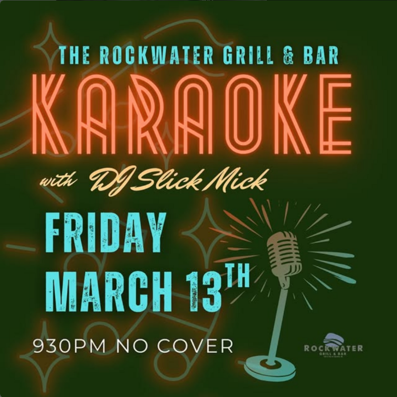 Karaoke at the Rockwater! - May 6th @ Rockwater Grill & Bar