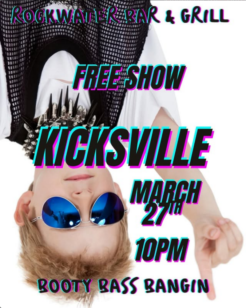 Free Show with Kicksville - May 6th @ Rockwater Grill & Bar