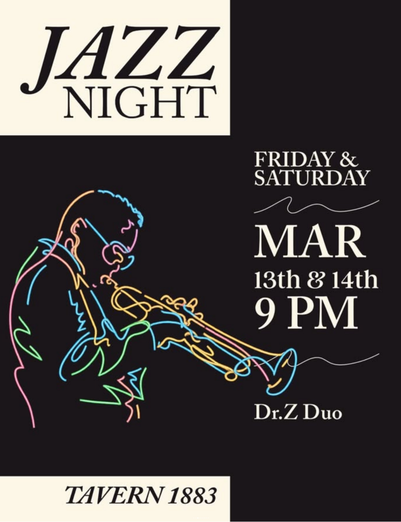 Dr. Z Duo LIVE @ Tavern 1883! - May 6th @ Tavern 1883