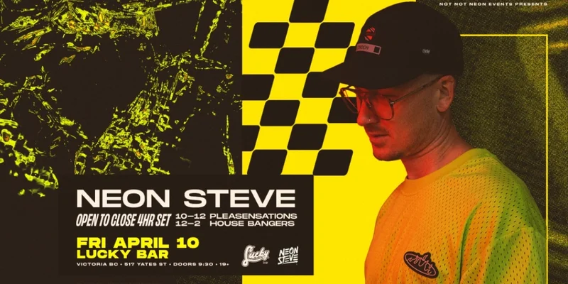 Neon Steve @ Lucky Bar Apr 10 2026 - May 13th @ Lucky Bar