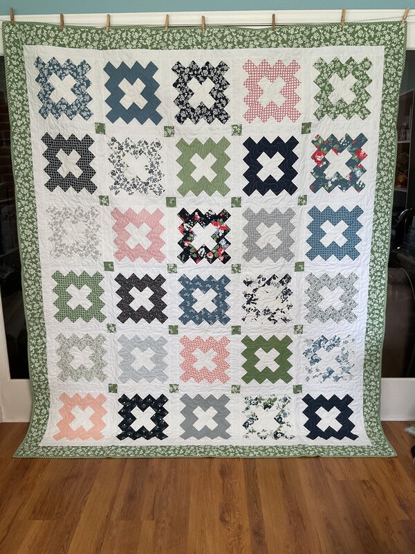 Dwell Crosses Quilt by 
Della Cronkrite