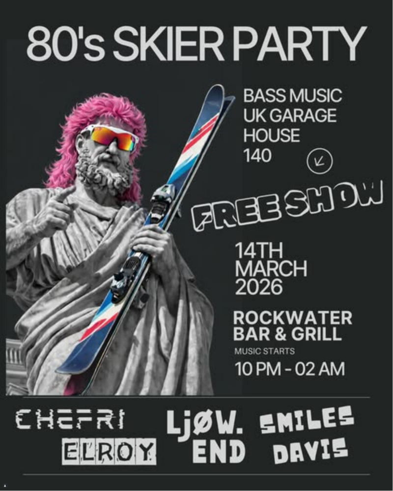 80's Skier Party - May 6th @ Rockwater Grill & Bar