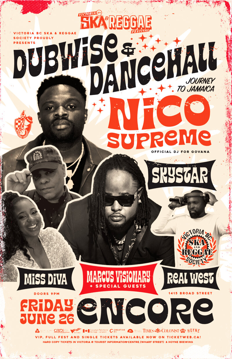 Dubwise & Dancehall - Nico Supreme, Marcus Visionary, Skystar, Miss Diva, DJ Real West - May 9th @ Encore