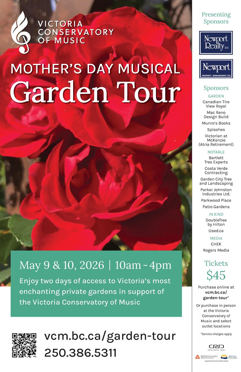Mother's Day Musical Garden Tour @ Gardens around Greater Victoria - May 09, 2026