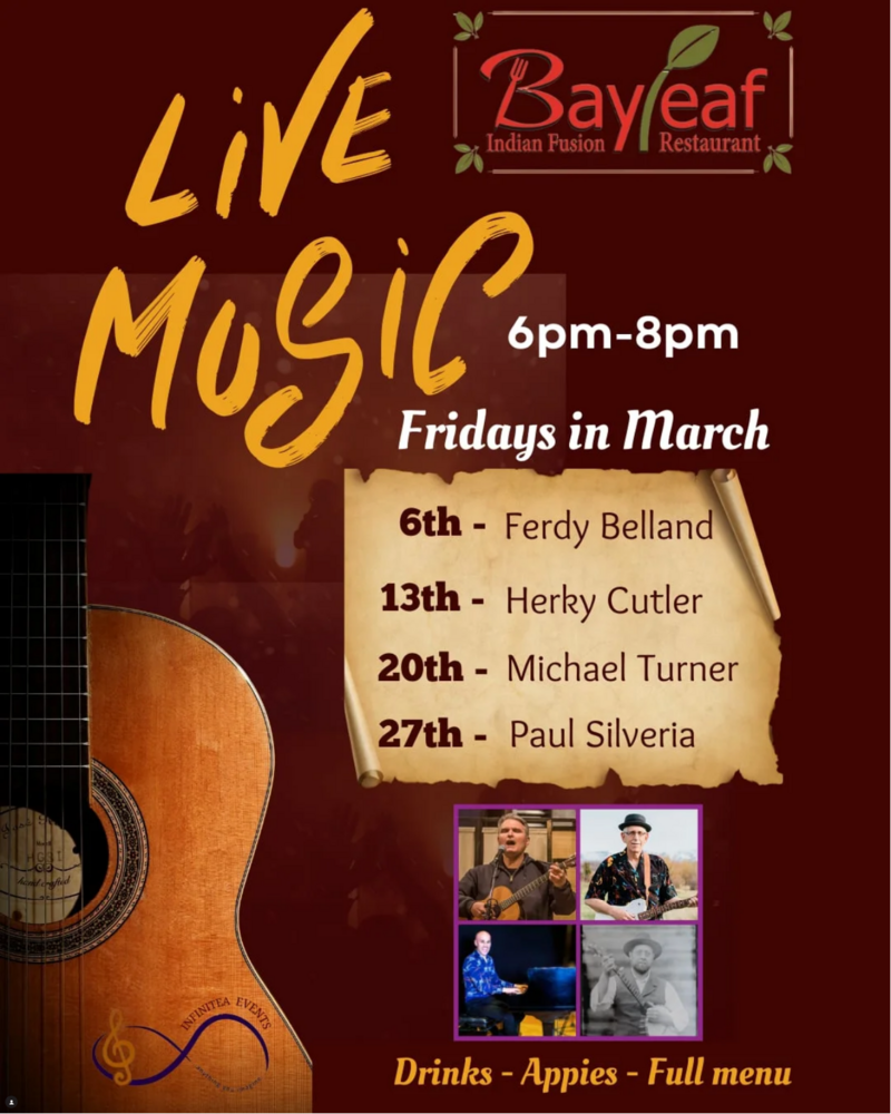 Live Music Fridays with Paul Silveria - May 16th @ Bayleaf Restaurant