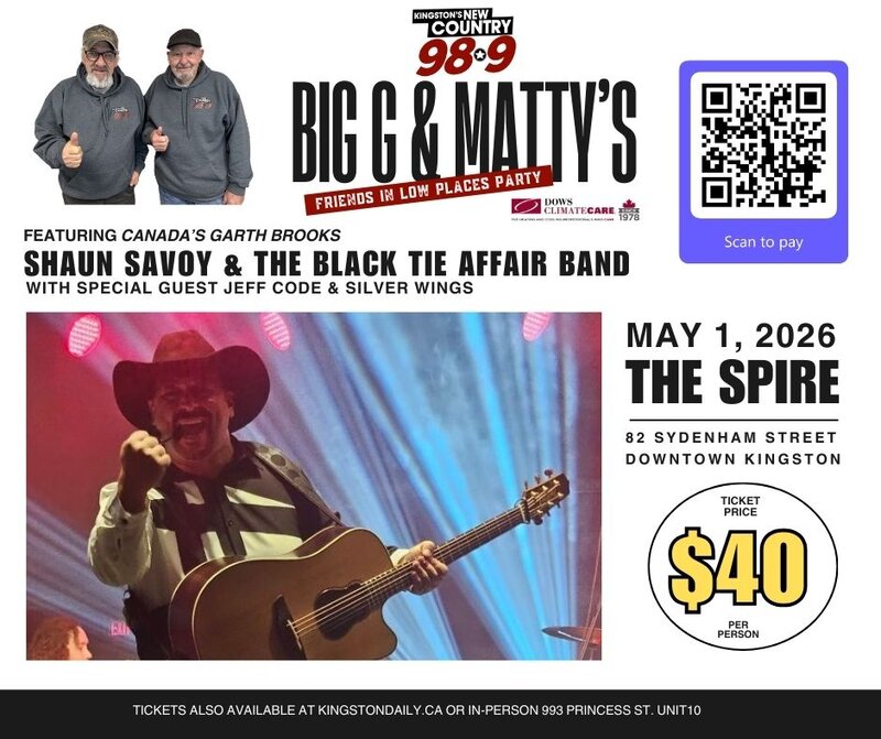Big G & Matty's Friends in Low Places Party: Shaun Savoy & The Black Tie Affair Band, Jeff Code & Silver Wings @ The Spire May 1 2026 - May 6th @ The Spire