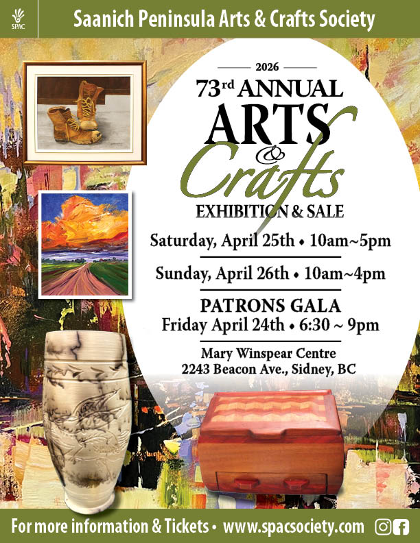 Saanich Peninsula arts & Crafts Society 73rd Annual Exhibition & Sale - May 6th @ Mary Winspear Centre
