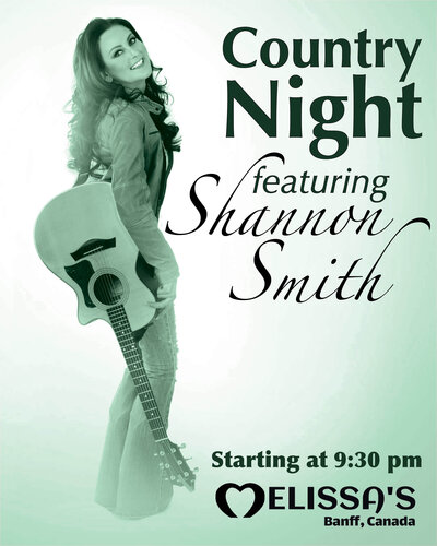 Country Night with Shannon Smith Band - May 6th @ Melissa's Missteak